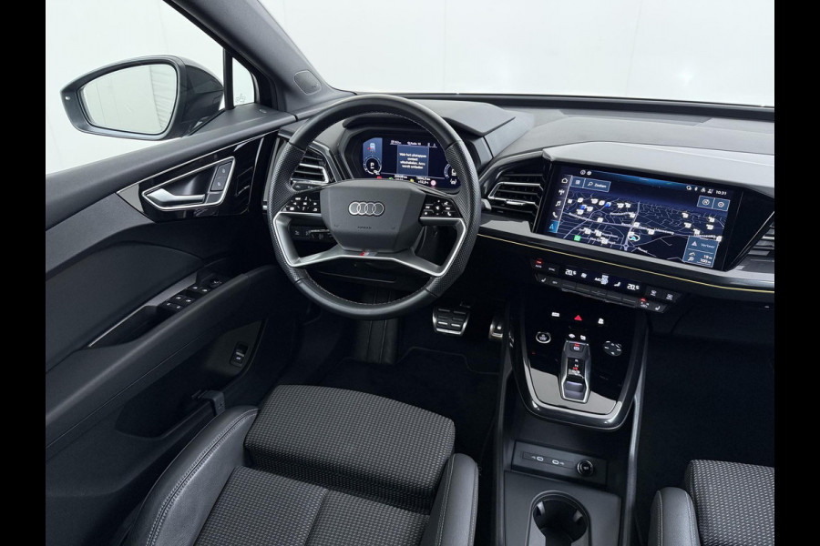 Audi Q4 Sportback e-tron 45 quattro S LINE 77 kWh SOH 91% VERLENGDE FABRIEKSGARANTIE T/M 9-2027 | ELECTR ACHTERKLEP | SONOS AUDIO | CAMERA | ELECTR ACHTERKLEP | RIJKLAARPRIJS INCL. 12 MND BOVAG GARANTIE|