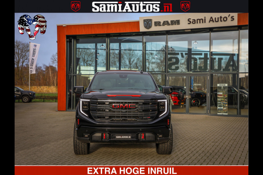 GMC Sierra AT4 6.2 V8 | Alle opties | VIRTUAL COCKPIT | DC | RAM DEALER NEDERLAND | Dubbele Cabine met Royale 5 Zitplaatsen | BPM vrij | Nu Leverbaar uit Voorraad | Voorraad Nr 238919 |