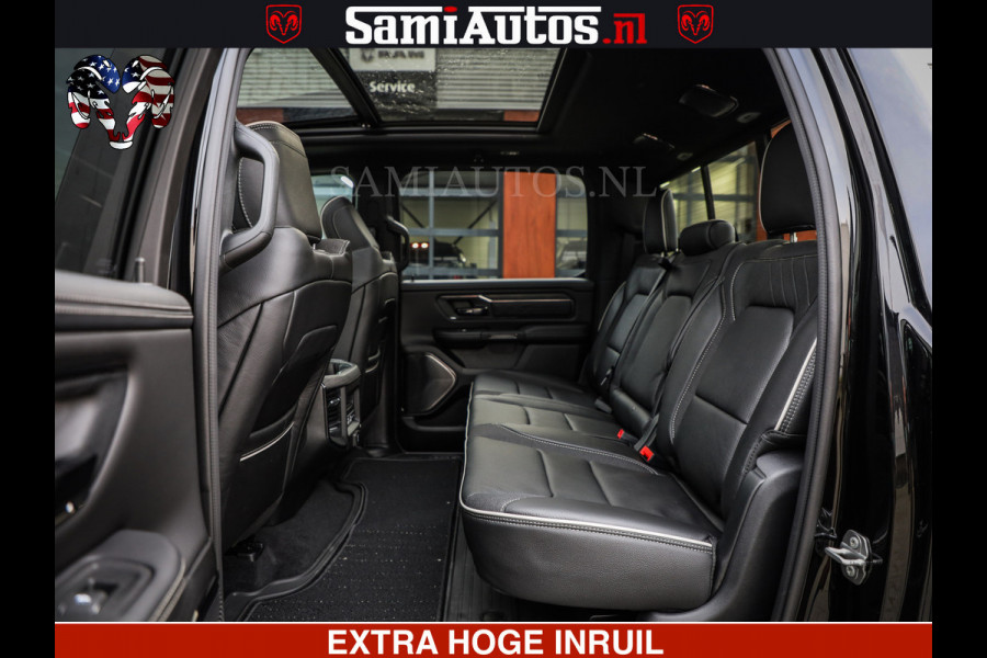 Dodge Ram 1500 Limited SPORT H.O 540HP 706Nm | Massage + Full Option | De Meest Luxe en Volle Pick-Up in zijn Klasse | Comfortabele Dubbele Cabine met Royale 5 Zitplaatsen | BPM vrij | Nu Leverbaar uit Voorraad | Voorraad Nr 2355 - 5149