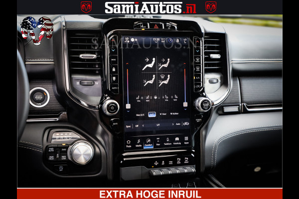 Dodge Ram 1500 Limited Night | 5.7 V8 Hemi Full Option | Comfortabele Dubbele Cabine met Royale 5 Zitplaatsen | De Meest Luxe en Volle Pick-Up in zijn Klasse | BPM vrij | Nu Leverbaar uit Voorraad | Voorraad Nr v45lpr