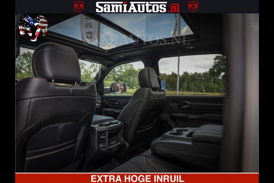 Dodge Ram 1500 Limited Night | 5.7 V8 Hemi Full Option | Comfortabele Dubbele Cabine met Royale 5 Zitplaatsen | De Meest Luxe en Volle Pick-Up in zijn Klasse | BPM vrij | Nu Leverbaar uit Voorraad | Voorraad Nr v45lpr