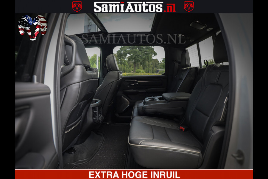 Dodge Ram 1500 Limited Night | 5.7 V8 Hemi Full Option | Comfortabele Dubbele Cabine met Royale 5 Zitplaatsen | De Meest Luxe en Volle Pick-Up in zijn Klasse | BPM vrij | Nu Leverbaar uit Voorraad | Voorraad Nr v45lpr
