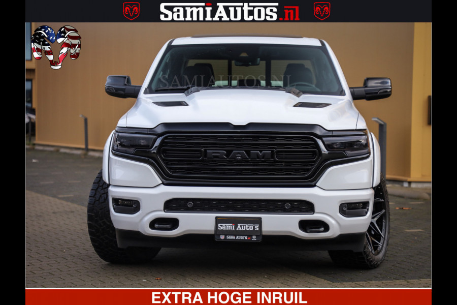 Dodge Ram 1500 Limited Night | 5.7 V8 Hemi Full Option | Comfortabele Dubbele Cabine met Royale 5 Zitplaatsen | De Meest Luxe en Volle Pick-Up in zijn Klasse | BPM vrij | Nu Leverbaar uit Voorraad | Voorraad Nr v45lpr