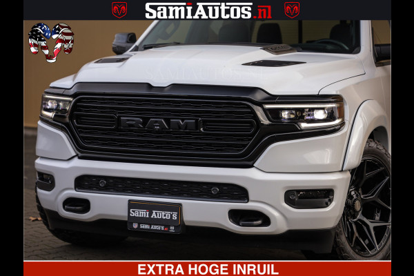 Dodge Ram 1500 Limited Night | 5.7 V8 Hemi Full Option | Comfortabele Dubbele Cabine met Royale 5 Zitplaatsen | De Meest Luxe en Volle Pick-Up in zijn Klasse | BPM vrij | Nu Leverbaar uit Voorraad | Voorraad Nr v45lpr