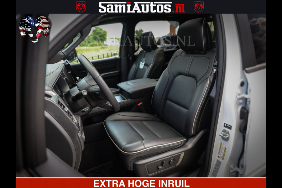 Dodge Ram 1500 Limited Night | 5.7 V8 Hemi Full Option | Comfortabele Dubbele Cabine met Royale 5 Zitplaatsen | De Meest Luxe en Volle Pick-Up in zijn Klasse | BPM vrij | Nu Leverbaar uit Voorraad | Voorraad Nr v45lpr