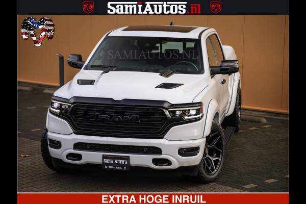 Dodge Ram 1500 Limited Night | 5.7 V8 Hemi Full Option | Comfortabele Dubbele Cabine met Royale 5 Zitplaatsen | De Meest Luxe en Volle Pick-Up in zijn Klasse | BPM vrij | Nu Leverbaar uit Voorraad | Voorraad Nr v45lpr
