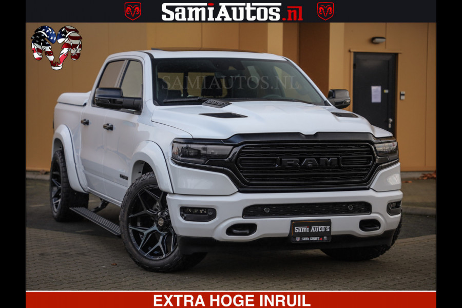 Dodge Ram 1500 Limited Night | 5.7 V8 Hemi Full Option | Comfortabele Dubbele Cabine met Royale 5 Zitplaatsen | De Meest Luxe en Volle Pick-Up in zijn Klasse | BPM vrij | Nu Leverbaar uit Voorraad | Voorraad Nr v45lpr