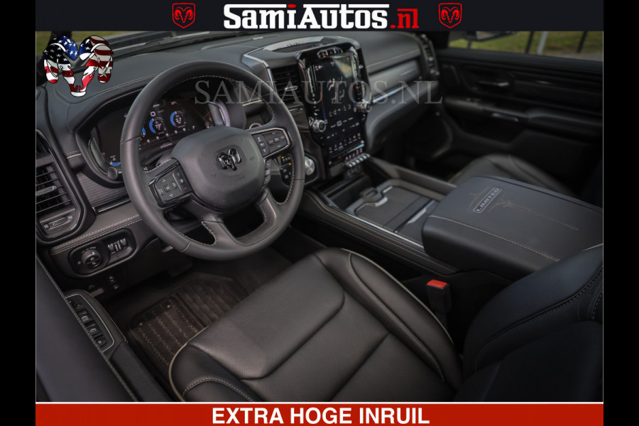Dodge Ram 1500 Limited Night | 5.7 V8 Hemi Full Option | Comfortabele Dubbele Cabine met Royale 5 Zitplaatsen | De Meest Luxe en Volle Pick-Up in zijn Klasse | BPM vrij | Nu Leverbaar uit Voorraad | Voorraad Nr v45lpr