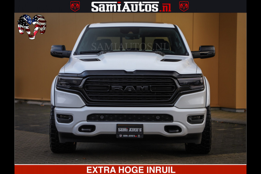 Dodge Ram 1500 Limited Night | 5.7 V8 Hemi Full Option | Comfortabele Dubbele Cabine met Royale 5 Zitplaatsen | De Meest Luxe en Volle Pick-Up in zijn Klasse | BPM vrij | Nu Leverbaar uit Voorraad | Voorraad Nr v45lpr