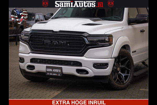 Dodge Ram 1500 Limited Night | 5.7 V8 Hemi Full Option | Comfortabele Dubbele Cabine met Royale 5 Zitplaatsen | De Meest Luxe en Volle Pick-Up in zijn Klasse | BPM vrij | Nu Leverbaar uit Voorraad | Voorraad Nr v45lpr