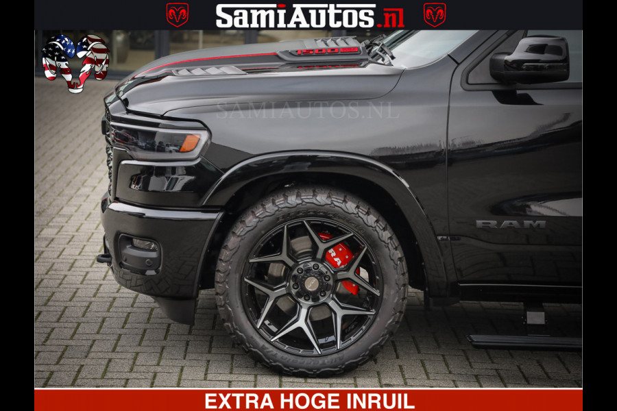 Dodge Ram 1500 Limited Night H.O 540HP 706Nm | Massage + Full Option | De Meest Luxe en Volle Pick-Up in zijn Klasse | Comfortabele Dubbele Cabine met Royale 5 Zitplaatsen | BPM vrij | Nu Leverbaar uit Voorraad | Voorraad Nr 2334 - 5409