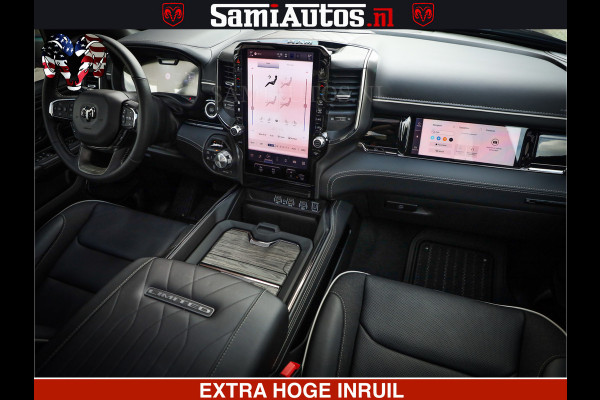 Dodge Ram 1500 Limited Night H.O 540HP 706Nm | Massage + Full Option | De Meest Luxe en Volle Pick-Up in zijn Klasse | Comfortabele Dubbele Cabine met Royale 5 Zitplaatsen | BPM vrij | Nu Leverbaar uit Voorraad | Voorraad Nr 2348 - 5158