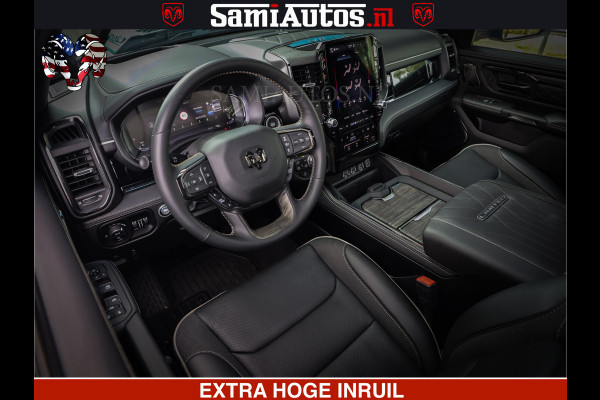 Dodge Ram 1500 Limited Night H.O 540HP 706Nm | Massage + Full Option | De Meest Luxe en Volle Pick-Up in zijn Klasse | Comfortabele Dubbele Cabine met Royale 5 Zitplaatsen | BPM vrij | Nu Leverbaar uit Voorraad | Voorraad Nr 2348 - 5158