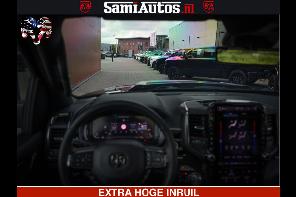 Dodge Ram 1500 Limited Night H.O 540HP 706Nm | Massage + Full Option | De Meest Luxe en Volle Pick-Up in zijn Klasse | Comfortabele Dubbele Cabine met Royale 5 Zitplaatsen | BPM vrij | Nu Leverbaar uit Voorraad | Voorraad Nr 2348 - 5158