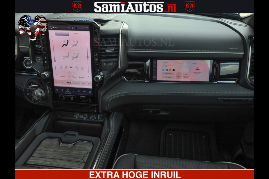 Dodge Ram 1500 Limited Night H.O 540HP 706Nm | Massage + Full Option | De Meest Luxe en Volle Pick-Up in zijn Klasse | Comfortabele Dubbele Cabine met Royale 5 Zitplaatsen | BPM vrij | Nu Leverbaar uit Voorraad | Voorraad Nr 2348 - 5158