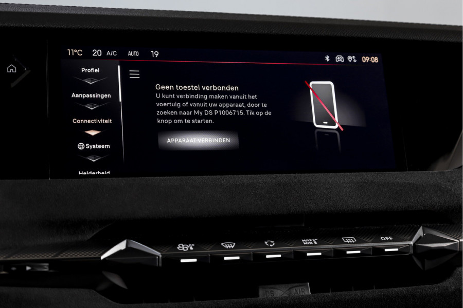 DS DS 4 E-Tense 225 PK Performance Line+ Orig. NL | Dig. Cockpit | Adapt. Cruise | Stoel-+Stuurverw. | Elek. stoelen | 360 Camera | NAV + App. Connect | ECC | Elek. Klep | Afn. Trekhaak | LM 20" |