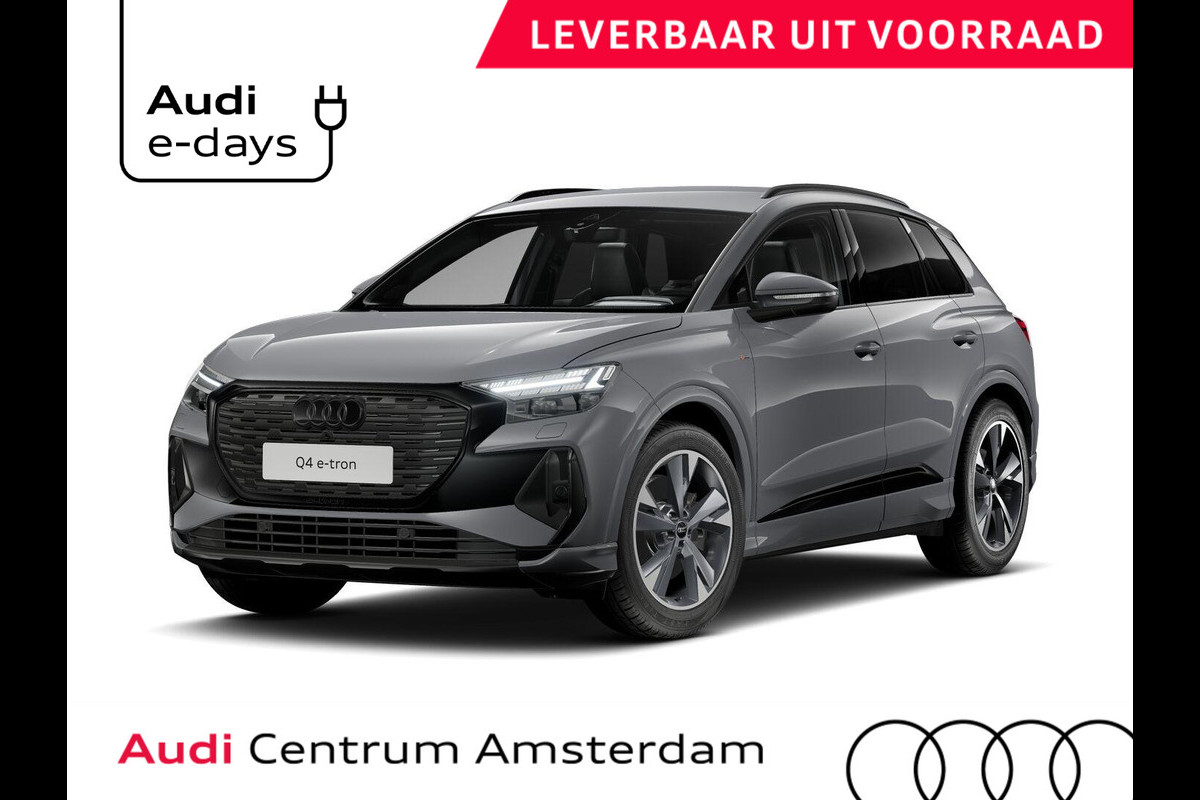 Audi Q4 e-tron 45 quattro S edition Competition 82 kWh 286pk | Assistentiepakket plus | Optiek pakket zwart plus | Ambient verlichting | Dodehoek detectie | Privacy glas |