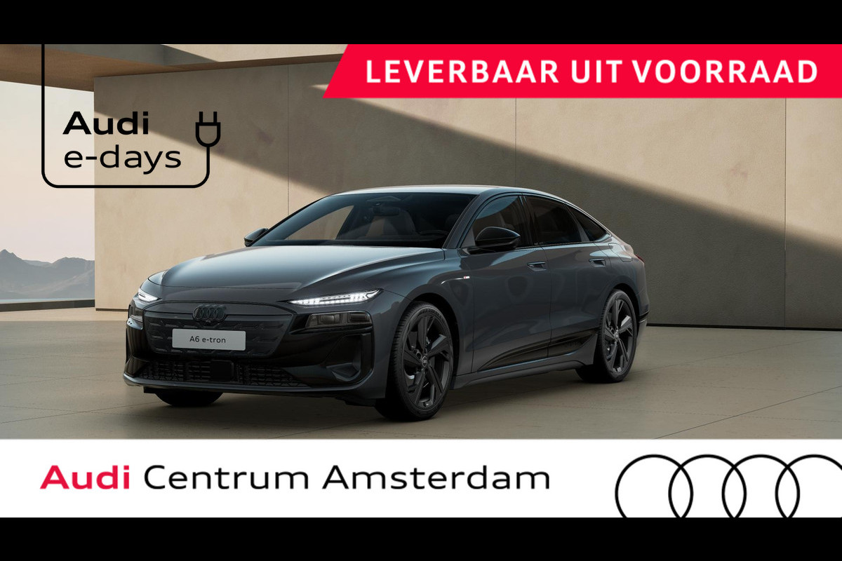 Audi A6 Sportback e-tron S edition performance 100 kWh adaptive luchtvering, omgevingscamera's, adaptive cruise control, leder interieur, winterpakket, privacy glass