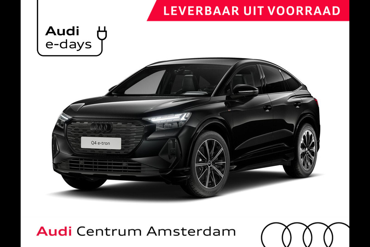 Audi Q4 Sportback e-tron 45 S edition Competition 82 kWh 286 pk | Assistentiepakket plus | Optiekpakket zwart plus | Ambient lichtpakket | Stoelverwarming voor |