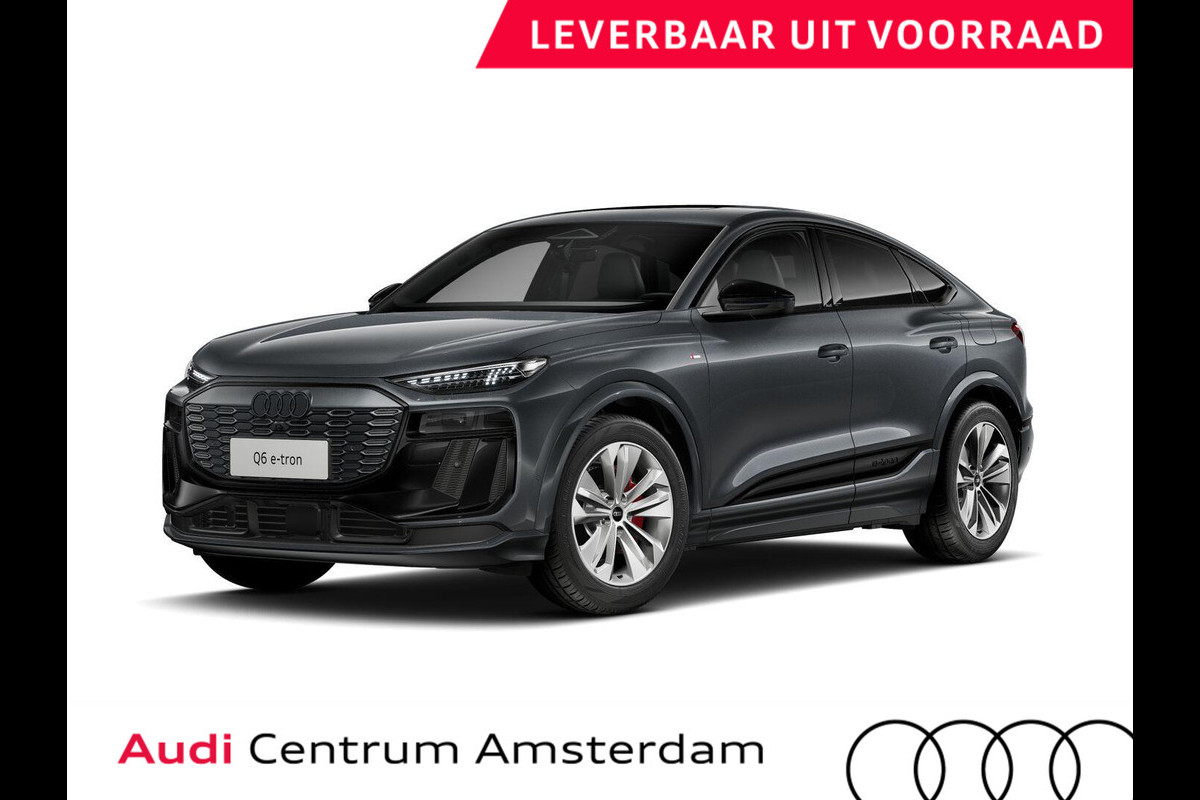 Audi Q6 Sportback e-tron S edition 83Kwh 252 pk Sportback | Techniek pakket plus | Glazen panoramadak | Bang & Olufsen 3D | Head-up display |