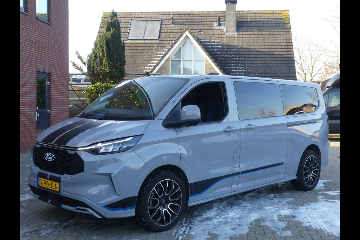 Ford Transit Custom 320 2.0 TDCI L2 Sport AWD Dubbel Cabine Luchtvering Led/Elek trekhaak