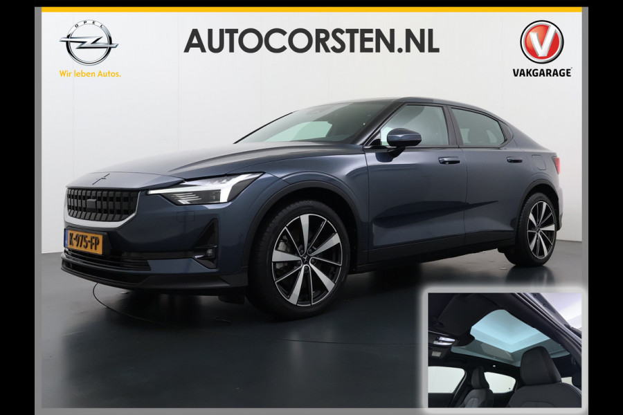 Polestar 2 408PK AWD Long Range Dual Motor 78kWh SOH 93% Trekhaak Adap.Cruise HarmanKardon®-Audio Panoramadak Apple Carplay Android Auto Na Elek.Achterklep/Stoelen Lmv 19" Google Maps Keyless Led Origineel Nederlandse Auto Dealeronderhouden 4WD