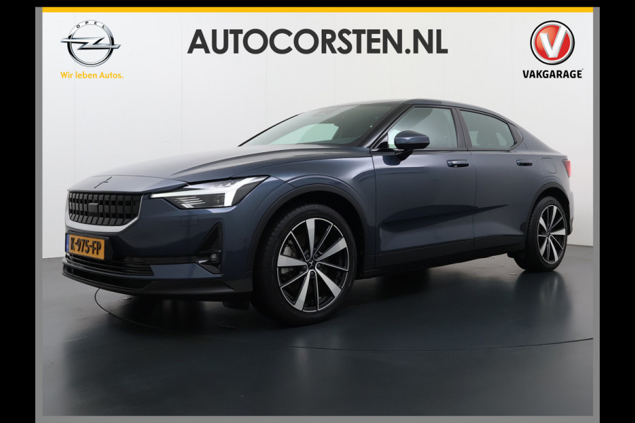 Polestar 2 408PK AWD Long Range Dual Motor 78kWh SOH 93% Trekhaak Adap.Cruise HarmanKardon®-Audio Panoramadak Apple Carplay Android Auto Na Elek.Achterklep/Stoelen Lmv 19" Google Maps Keyless Led Origineel Nederlandse Auto Dealeronderhouden 4WD