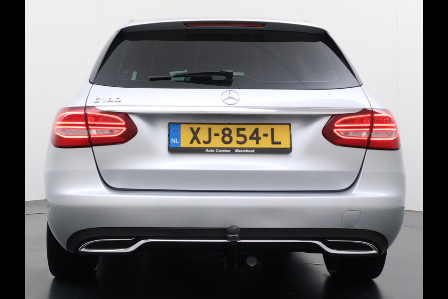 Mercedes-Benz C-Klasse Estate 180T 157PK Automaat Premium Plus Trekhaak Adap.Cruise Distronic Plus Navi Ecc Pdc Led Stoelverwarming Elek.Stoelen Elek.Achterklep Isofix Lmv 19" Bluetooth