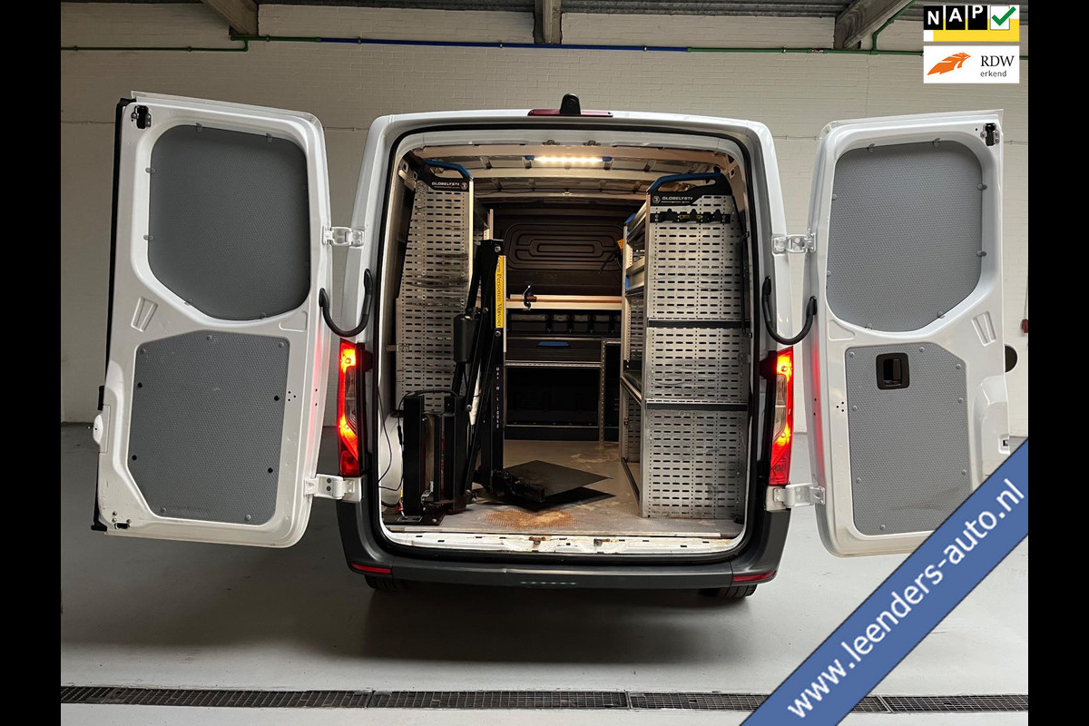Mercedes-Benz Sprinter SERVICEWAGEN 314 2.2 CDI 140PK euro6 L1H1 Sortimo inrichting, 2xschuifdeur, M-bux, Laadkraan RIJKLAARPRIJS!