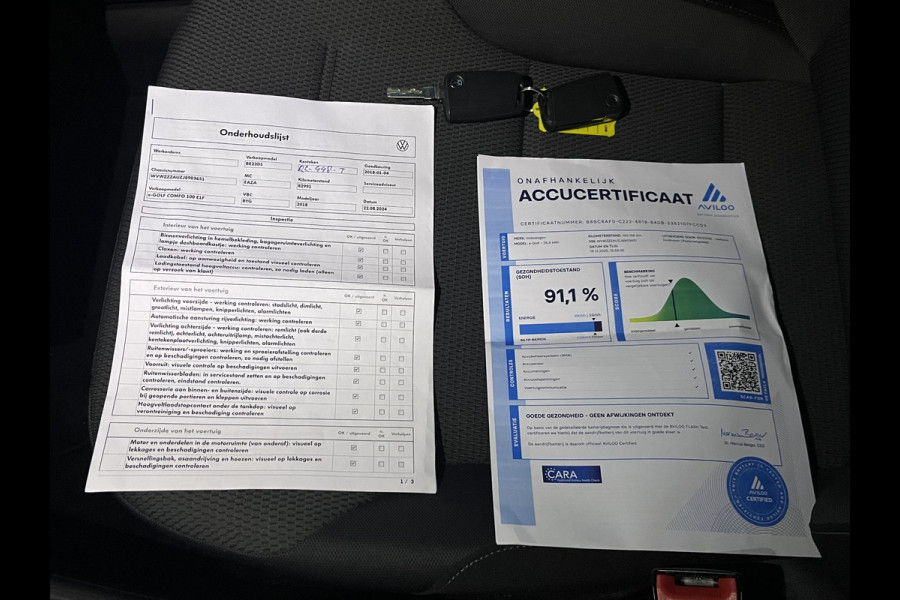 Volkswagen e-Golf e-Golf SOH 91% | Warmtepomp | Origineel NL (NAP) | Virtual Dashboard | Camera | Adaptieve Cruise Control | Keurig Onderhouden | Rijklaar Geleverd!  12 Mnd BOVAG garantie |