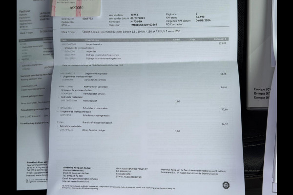 Škoda Kodiaq 1.5 TSI Limited Business Edition 2020 AUT PANO