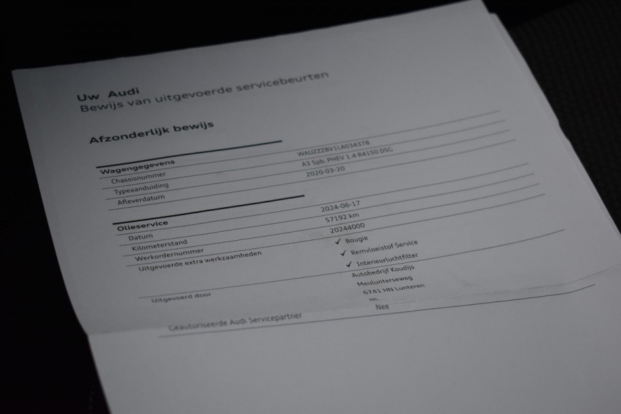 Audi A3 Sportback 40 e-tron Advance Sport S-line Lane ACC Trekhaak