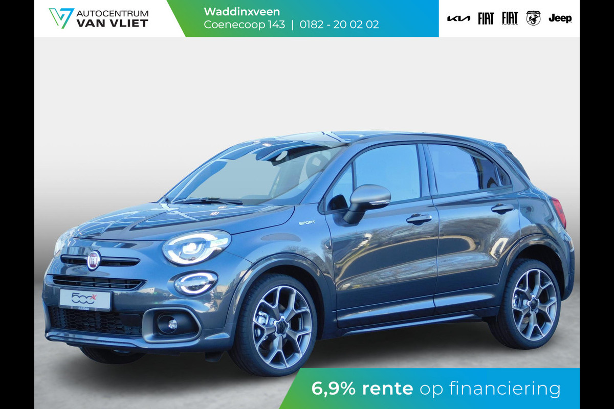 Fiat 500X 1.3 Turbo 150pk Sport Automaat | LED | Navi | 19" | Apple Carplay