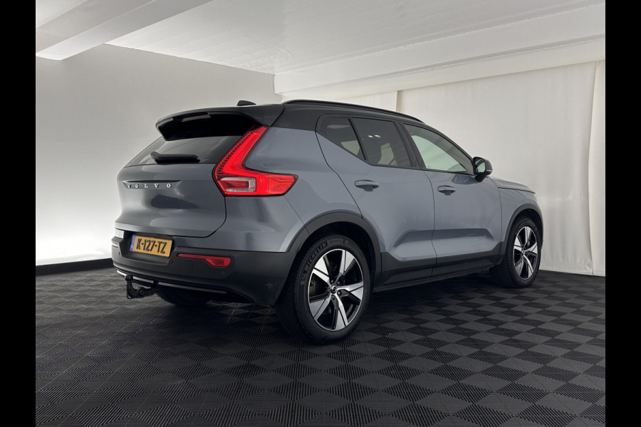 Volvo XC40 Recharge P8 AWD R-Design [ 3-Fase ] (INCL.BTW) Aut. *PANO | LEATHER-ALCANTARA | DIGI-COCKPIT | FULL-LED | HARMAN/KARDON | TOP-VIEW | CARPLAY | NAVI-FULLMAP | ECC | PDC | KEYLESS | HEATED-SPORTSEATS | BLIS | TOWBAR | 18''ALU*