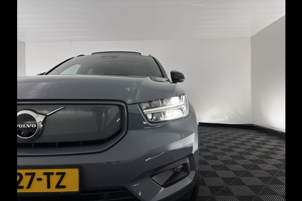 Volvo XC40 Recharge P8 AWD R-Design [ 3-Fase ] (INCL.BTW) Aut. *PANO | LEATHER-ALCANTARA | DIGI-COCKPIT | FULL-LED | HARMAN/KARDON | TOP-VIEW | CARPLAY | NAVI-FULLMAP | ECC | PDC | KEYLESS | HEATED-SPORTSEATS | BLIS | TOWBAR | 18''ALU*
