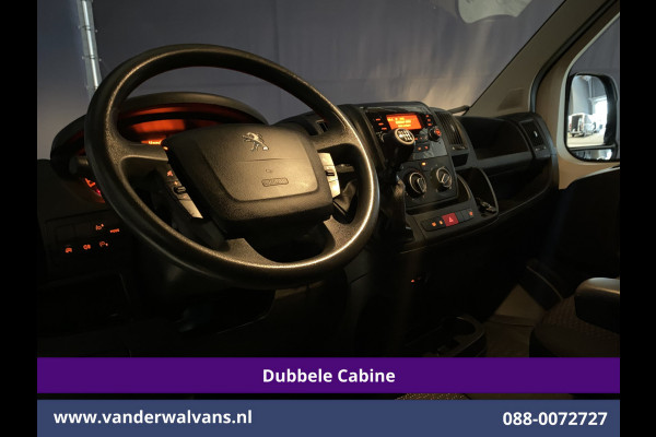 Peugeot Boxer 2.2 Blue HDi 140pk Pick up 7 Persoons Dubbele cabine open laadbak Euro6 Airco | 7-Zits | 3000kg trekvermogen