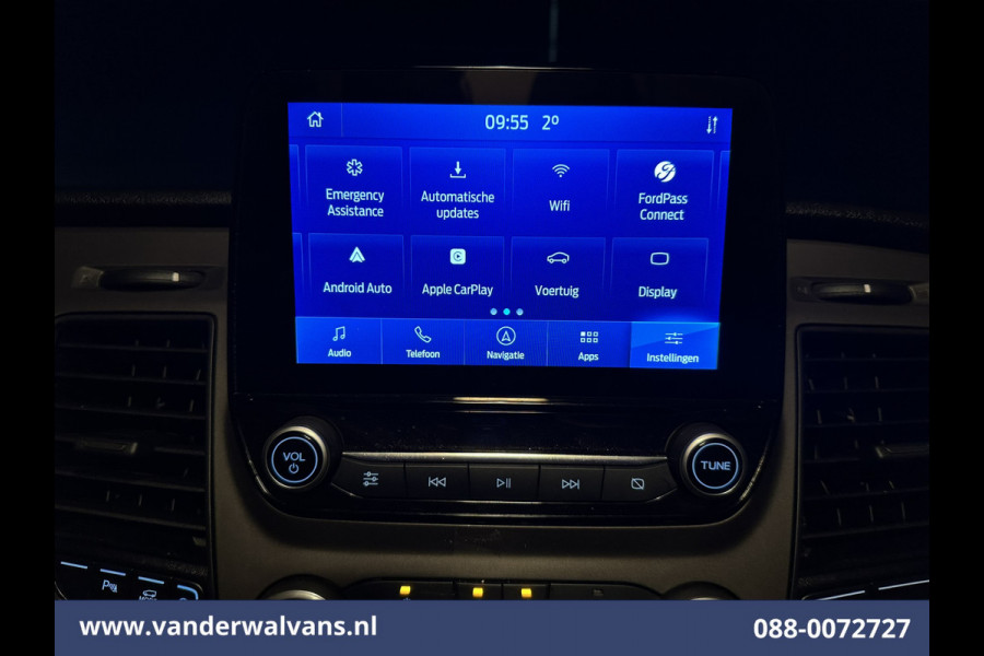 Ford Transit Custom 2.0 TDCI 131pk L2H1 Euro6 Airco | Navigatie | Apple Carplay | LED | Cruisecontrol | 2800kg Trekhaak Android Auto, Parkeersensoren, Bijrijdersbank