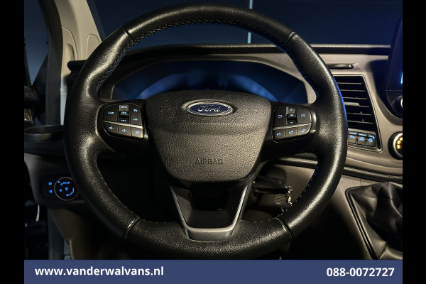 Ford Transit Custom 2.0 TDCI 131pk L2H1 Euro6 Airco | Navigatie | Apple Carplay | LED | Cruisecontrol | 2800kg Trekhaak Android Auto, Parkeersensoren, Bijrijdersbank