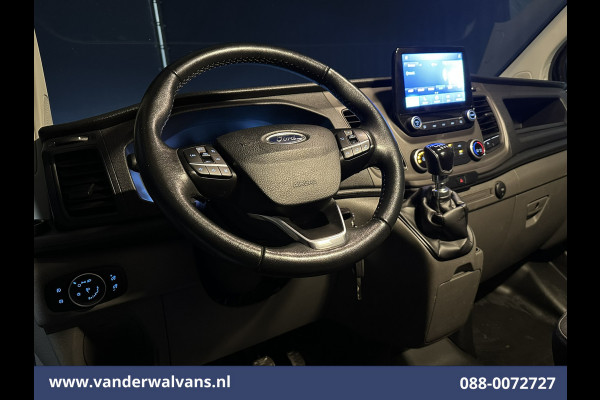 Ford Transit Custom 2.0 TDCI 131pk L2H1 Euro6 Airco | Navigatie | Apple Carplay | LED | Cruisecontrol | 2800kg Trekhaak Android Auto, Parkeersensoren, Bijrijdersbank