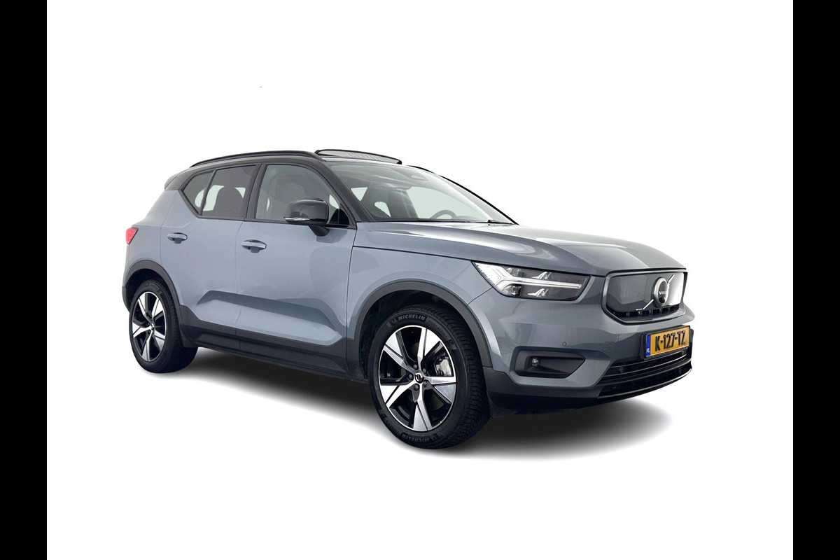 Volvo XC40 Recharge P8 AWD R-Design [ 3-Fase ] {SOH-92%} (INCL.BTW) Aut. *PANO | LEATHER-ALCANTARA | DIGI-COCKPIT | FULL-LED | HARMAN/KARDON | TOP-VIEW | CARPLAY | NAVI-FULLMAP | ECC | PDC | KEYLESS | HEATED-SPORTSEATS | BLIS | TOWBAR | 19''ALU*