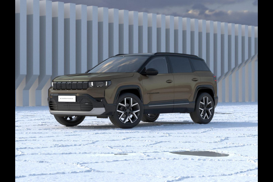 Jeep Compass First Edition 74 kWh | Adapt. Cruise | Camera | Carplay | 20" | Elektr. A-Klep | Navi | Winter Pack | Schuif/Kanteldak | Premium Pack | Conv. Pack | Warmtepomp