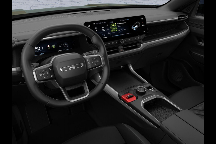 Jeep Compass First Edition 74 kWh | Adapt. Cruise | Camera | Carplay | 20" | Elektr. A-Klep | Navi | Winter Pack | Schuif/Kanteldak | Premium Pack | Conv. Pack | Warmtepomp