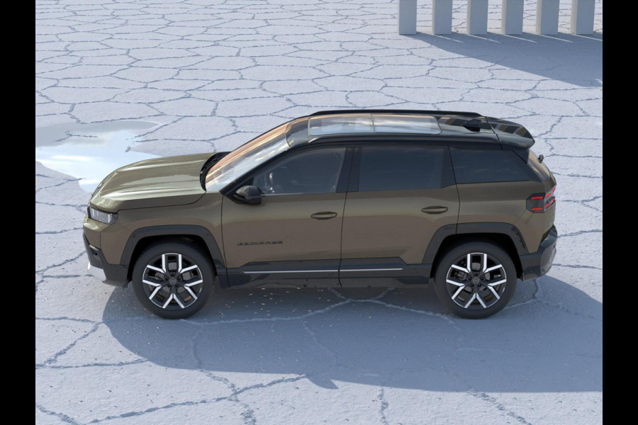 Jeep Compass First Edition 74 kWh | Adapt. Cruise | Camera | Carplay | 20" | Elektr. A-Klep | Navi | Winter Pack | Schuif/Kanteldak | Premium Pack | Conv. Pack | Warmtepomp