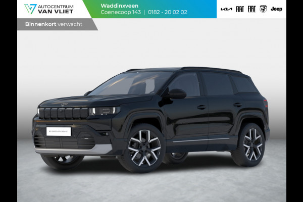 Jeep Compass First Edition 74 kWh | Adapt. Cruise | Camera | Carplay | 20" | Elektr. A-Klep | Navi | Winter Pack | Schuif/Kanteldak | Premium Pack | Conv. Pack | Warmtepomp