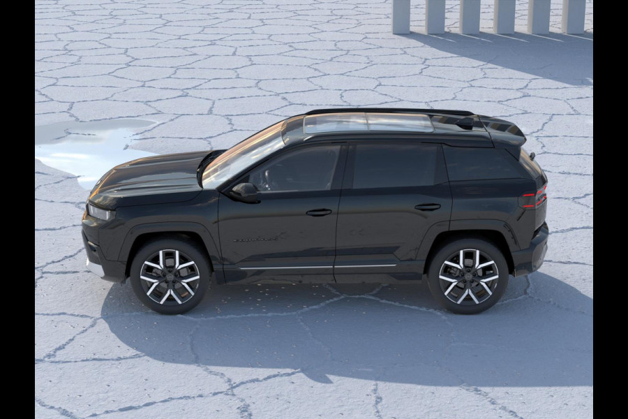 Jeep Compass First Edition 74 kWh | Adapt. Cruise | Camera | Carplay | 20" | Elektr. A-Klep | Navi | Winter Pack | Schuif/Kanteldak | Premium Pack | Conv. Pack | Warmtepomp