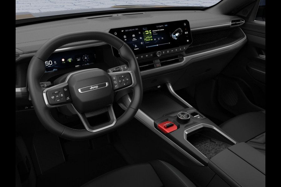 Jeep Compass First Edition 74 kWh | Adapt. Cruise | Camera | Carplay | 20" | Elektr. A-Klep | Navi | Winter Pack | Schuif/Kanteldak | Premium Pack | Conv. Pack | Warmtepomp