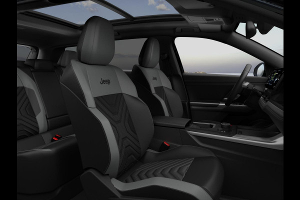 Jeep Compass First Edition 74 kWh | Adapt. Cruise | Camera | Carplay | 20" | Elektr. A-Klep | Navi | Winter Pack | Schuif/Kanteldak | Premium Pack | Conv. Pack | Warmtepomp