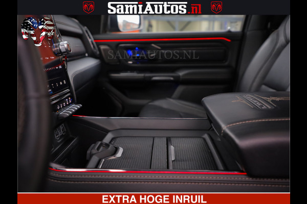 Dodge Ram HULK PACK | LIMITED SPORT | 5.7 V8 HEMI | FEUL WHEELS MAT BLACK | BOM VOL | CREW CAB 5 PERSOONS | DUBBELE CABINE DC | GRIJS KENTEKEN | SFEERVERLICHTING | HUD | LICHTVERING | PANODAK | FULL LED |