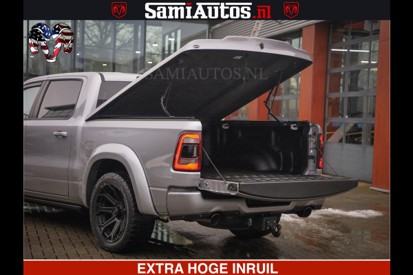 Dodge Ram HULK PACK | LIMITED SPORT | 5.7 V8 HEMI | FEUL WHEELS MAT BLACK | BOM VOL | CREW CAB 5 PERSOONS | DUBBELE CABINE DC | GRIJS KENTEKEN | SFEERVERLICHTING | HUD | LICHTVERING | PANODAK | FULL LED |