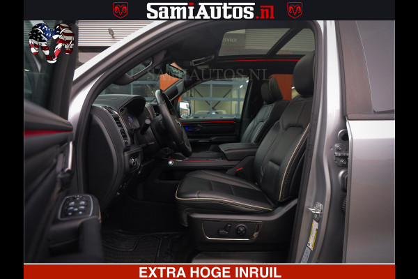 Dodge Ram HULK PACK | LIMITED SPORT | 5.7 V8 HEMI | FEUL WHEELS MAT BLACK | BOM VOL | CREW CAB 5 PERSOONS | DUBBELE CABINE DC | GRIJS KENTEKEN | SFEERVERLICHTING | HUD | LICHTVERING | PANODAK | FULL LED |